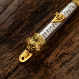Blessed religious scriptures lintel with engraved doorpost scrolls Acrylic crown door edge scrolls