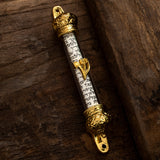 Blessed religious scriptures lintel with engraved doorpost scrolls Acrylic crown door edge scrolls