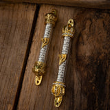 Blessed religious scriptures lintel with engraved doorpost scrolls Acrylic crown door edge scrolls