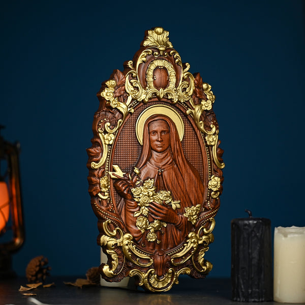Santa Teresa Wall Decoration Woodcarving