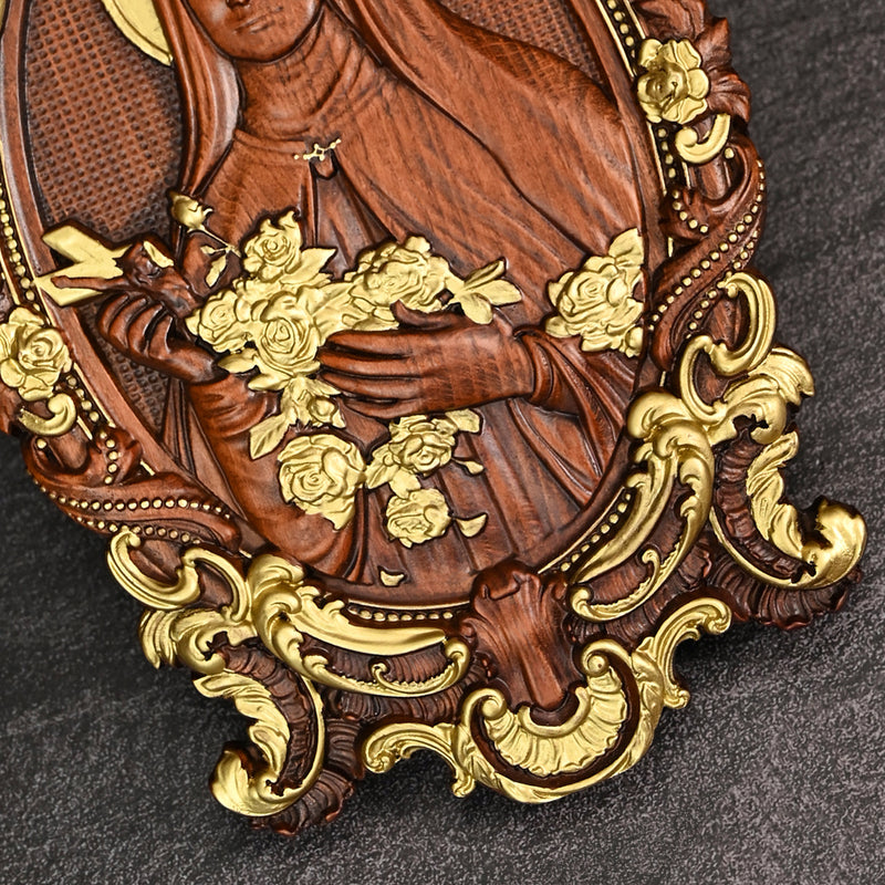 Santa Teresa Wall Decoration Woodcarving