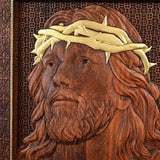 Jesus Crown of Thorns Wood Sculpture