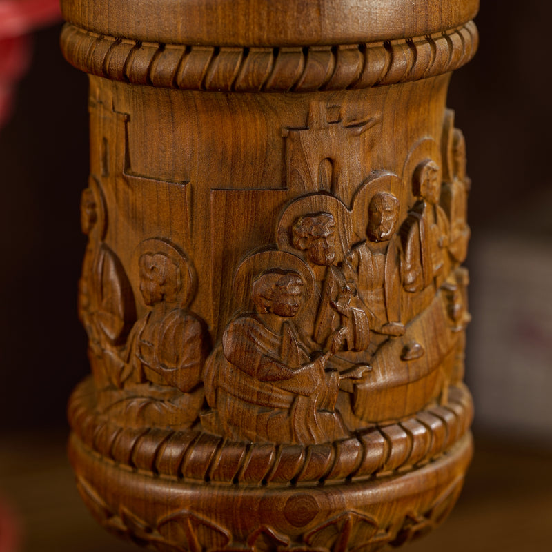 The Upper Room Chalice - Hand-carved Boxwood Cup