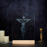 Jesus Crucifixion Glass Lamp: Turning Faith into a Tangible Daily Sacred Object