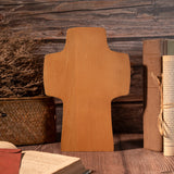 Good Shepherd Crucifix Wood Carving Religious Gift - Endless Care and Guidance