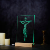 Jesus Crucifixion Glass Lamp: Turning Faith into a Tangible Daily Sacred Object