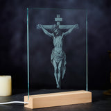 Jesus Crucifixion Glass Lamp: Turning Faith into a Tangible Daily Sacred Object