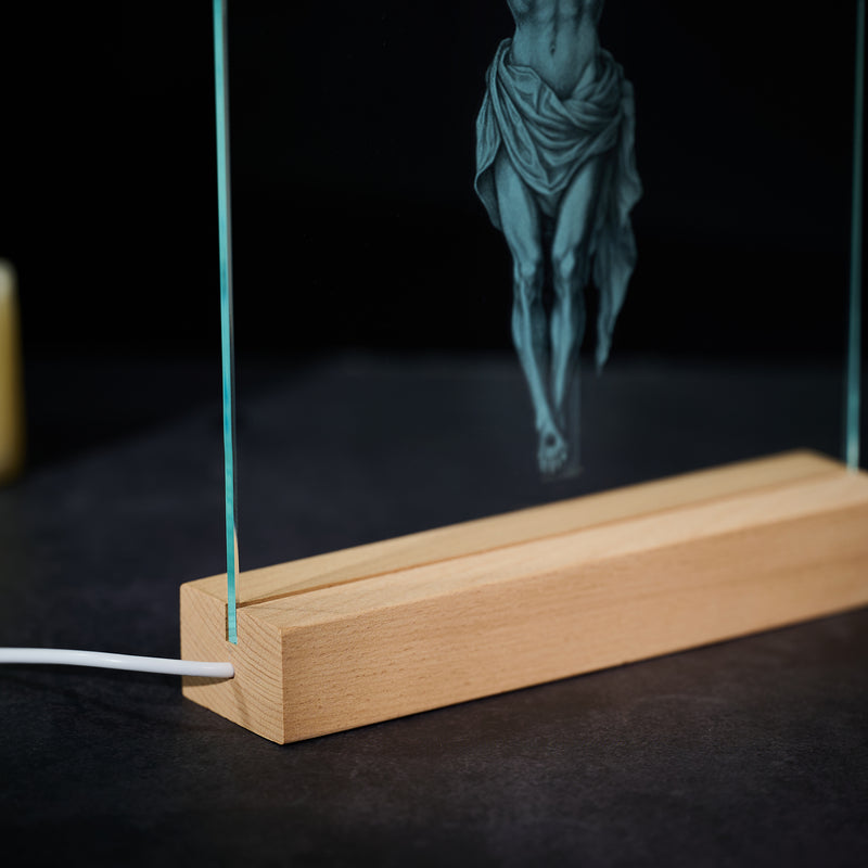 Jesus Crucifixion Glass Lamp: Turning Faith into a Tangible Daily Sacred Object