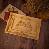 Hand-Carved Boxwood Last Supper Wall Art – Jesus & 12 Apostles Christian Relief Sculpture