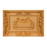 Hand-Carved Boxwood Last Supper Wall Art – Jesus & 12 Apostles Christian Relief Sculpture
