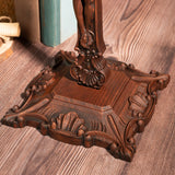 Wood carving of the Cross of the Order of Saint Benedict - with base