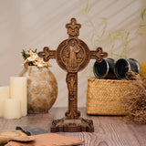 Dual Divine Cross: Christ’s Redemption & St. Benedict’s Protection