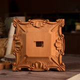 Wood carving of the Cross of the Order of Saint Benedict - with base