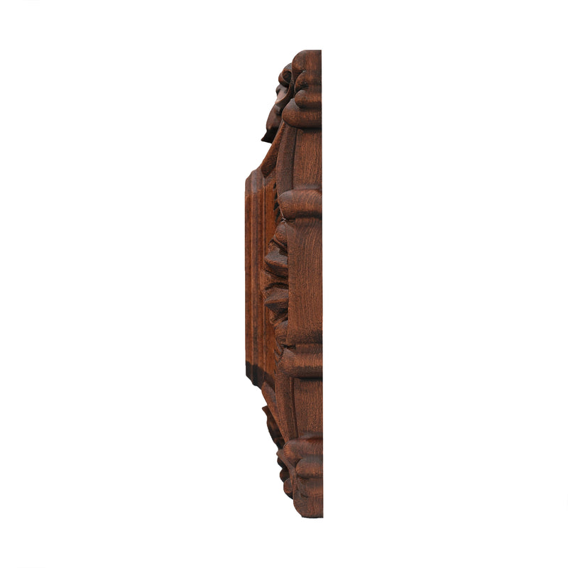Wood carving of the Cross of the Order of Saint Benedict - with base