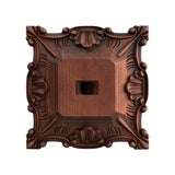 Wood carving of the Cross of the Order of Saint Benedict - with base