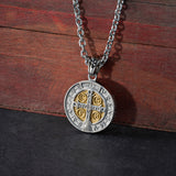 St. Benedict Home Blessing Titanium Steel Pendant