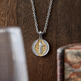 St. Benedict Home Blessing Titanium Steel Pendant