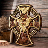 Orthodox Archangel Michael Wooden Sculpture - Gives Us Strength and Courage to Move Forward