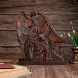 Holy Family With Guardian Angel Statue - Divine Blessing for Your Home