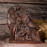 Holy Family With Guardian Angel Statue - Divine Blessing for Your Home