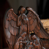 Holy Family With Guardian Angel Statue - Divine Blessing for Your Home