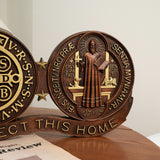 St. Benedict's Exorcism Medal Christian Wall Plaque - Best Christmas Gift