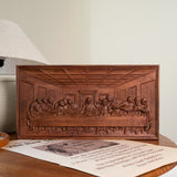 Bgcopper Last Supper Religious Carving Icons Gifts Wood Carving Religious Wood Wall Art