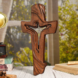 Simple Ascension Wooden Cross - Perfect Easter Gift!