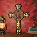 Miracle Medal Wooden Double Sided Wood Carving