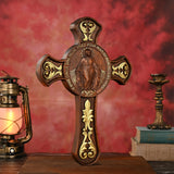 Miracle Medal Wooden Double Sided Wood Carving