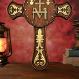 Miracle Medal Wooden Double Sided Wood Carving
