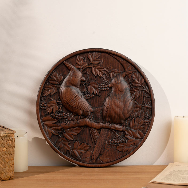 Cardinal wood carving - Wood Wall Decor