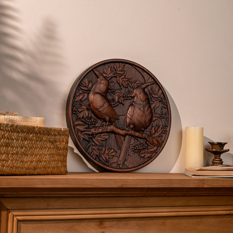 Cardinal wood carving - Wood Wall Decor