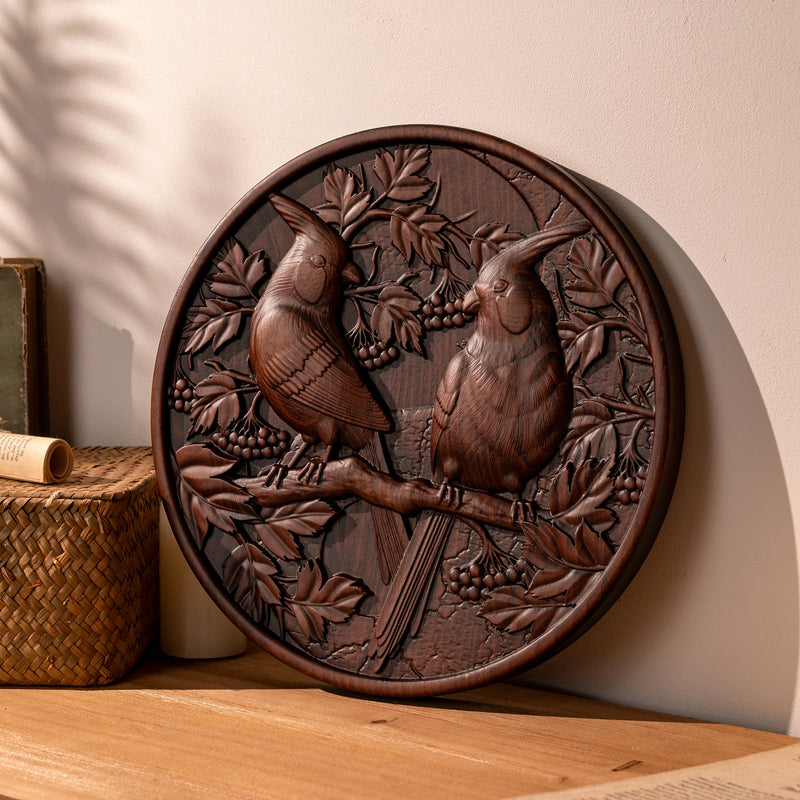 Cardinal wood carving - Wood Wall Decor