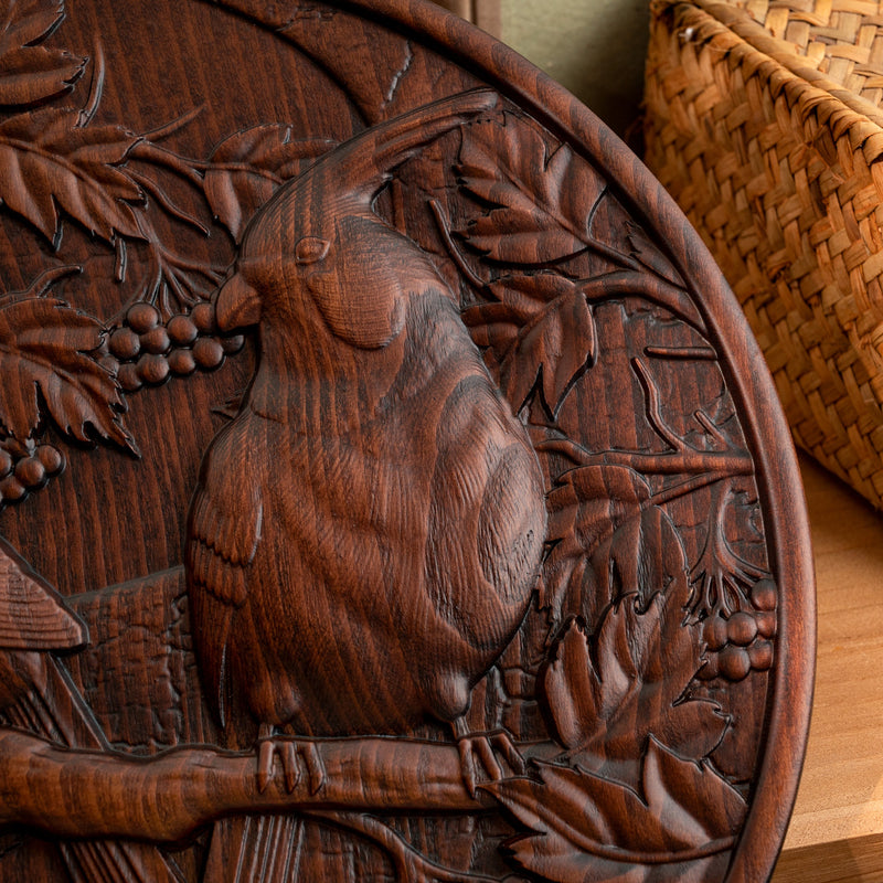 Cardinal wood carving - Wood Wall Decor