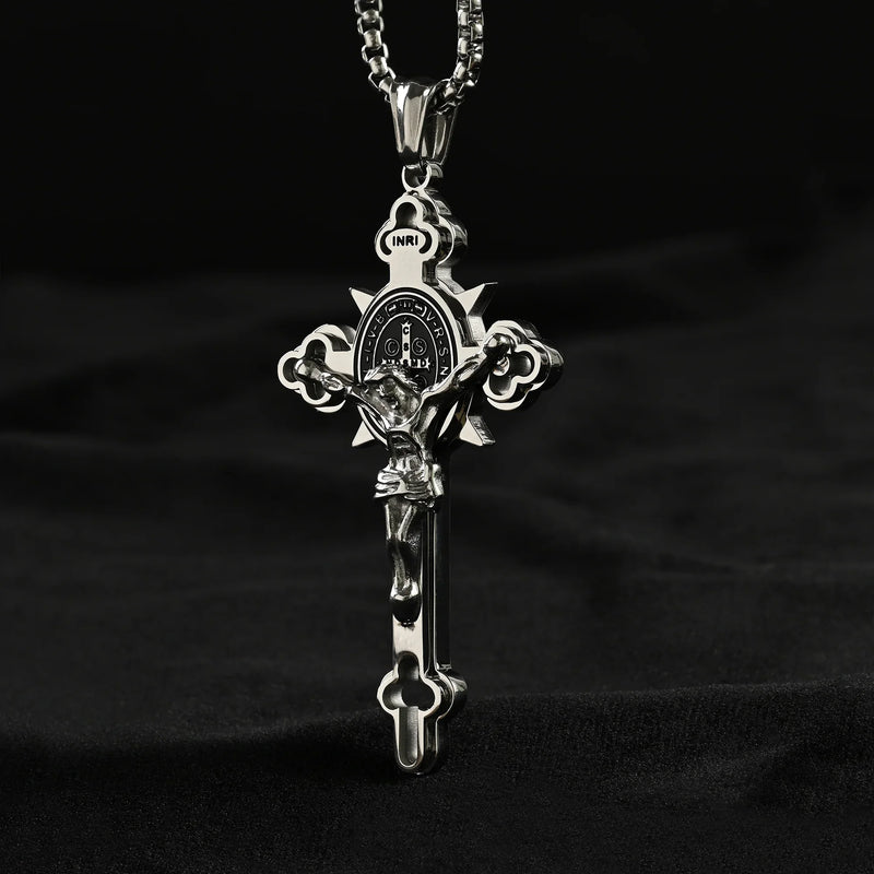 Saint Benedict Crucifix worn for everyday Christian devotion