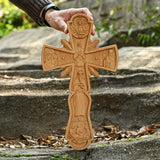 Orthodox Cross Wooden Carving Wall Wall Decoration