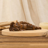 Hand-Carved Sleeping Saint Joseph Wooden Statue – Catholic Religious Home Decor, Prayer & Faith Gift