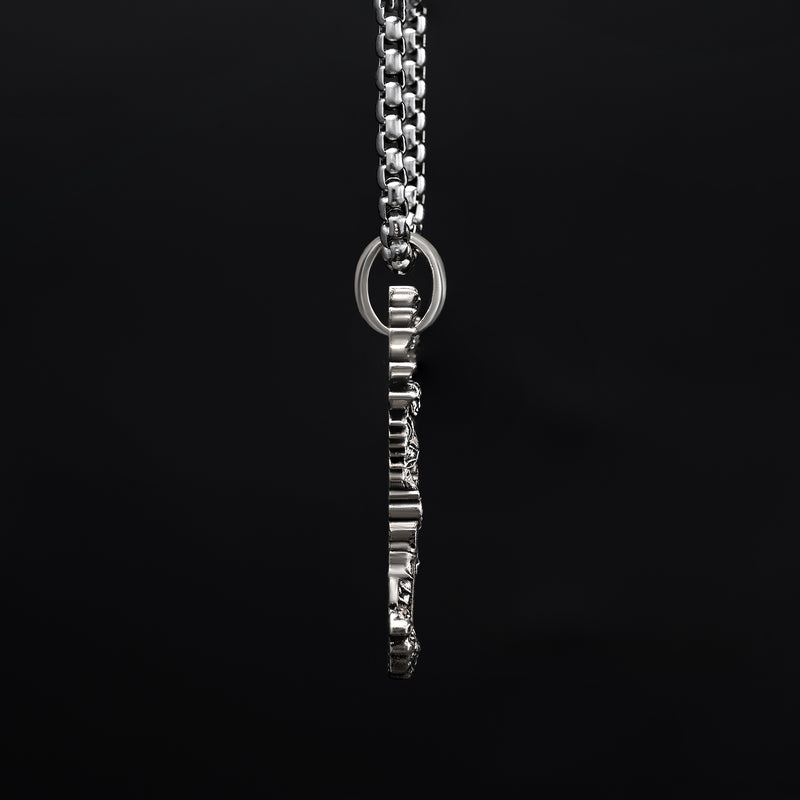 S925K Silver Saint Michael Pendant: Courage in the Heart