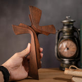 Wooden Wall Hanging Modern Art Deco Cross