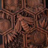New Arrivals Handmade Wood Bee Wall Decor - Gardening Gift for Nature Lovers & Beekeepers