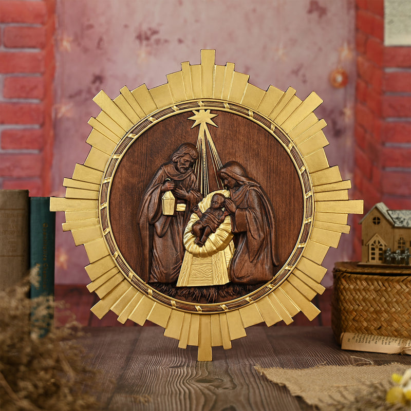 Nativity Wooden Wall Hanging