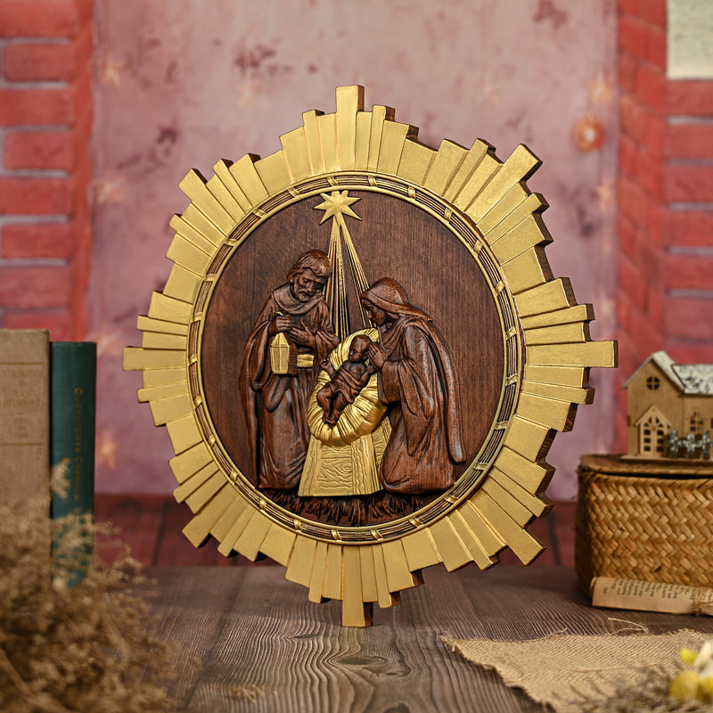 Nativity Wooden Wall Hanging
