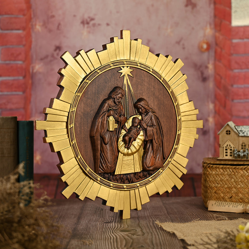 Nativity Wooden Wall Hanging