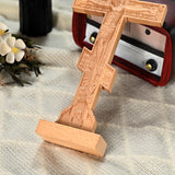 Orthodox Crucifixion Crucifix Wooden Tabletop Ornament