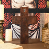 Nativity Scene Crucifix Wooden Wall Decoration