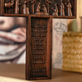 Nativity Scene Crucifix Wooden Wall Decoration