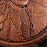 Pope Francis Religious Icon Wooden Sculpture