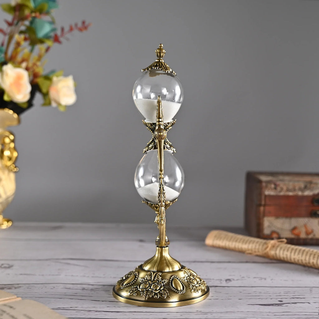 Classical Desktop Rotating Glass Hourglass Ornament – BGCOPPER