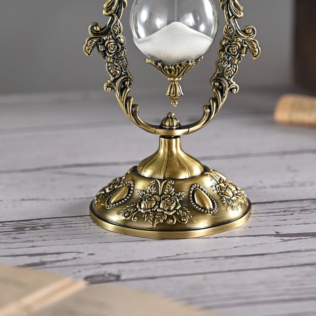 Classical Desktop Rotating Glass Hourglass Ornament – BGCOPPER